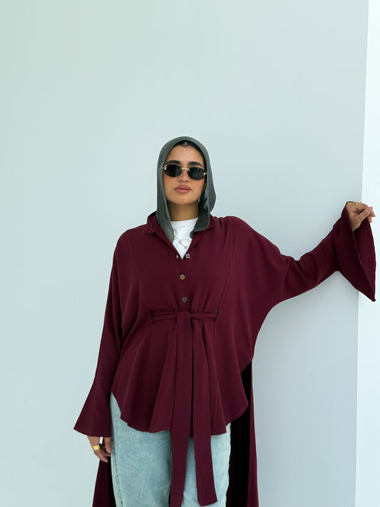 Liora Blouse Burgundy