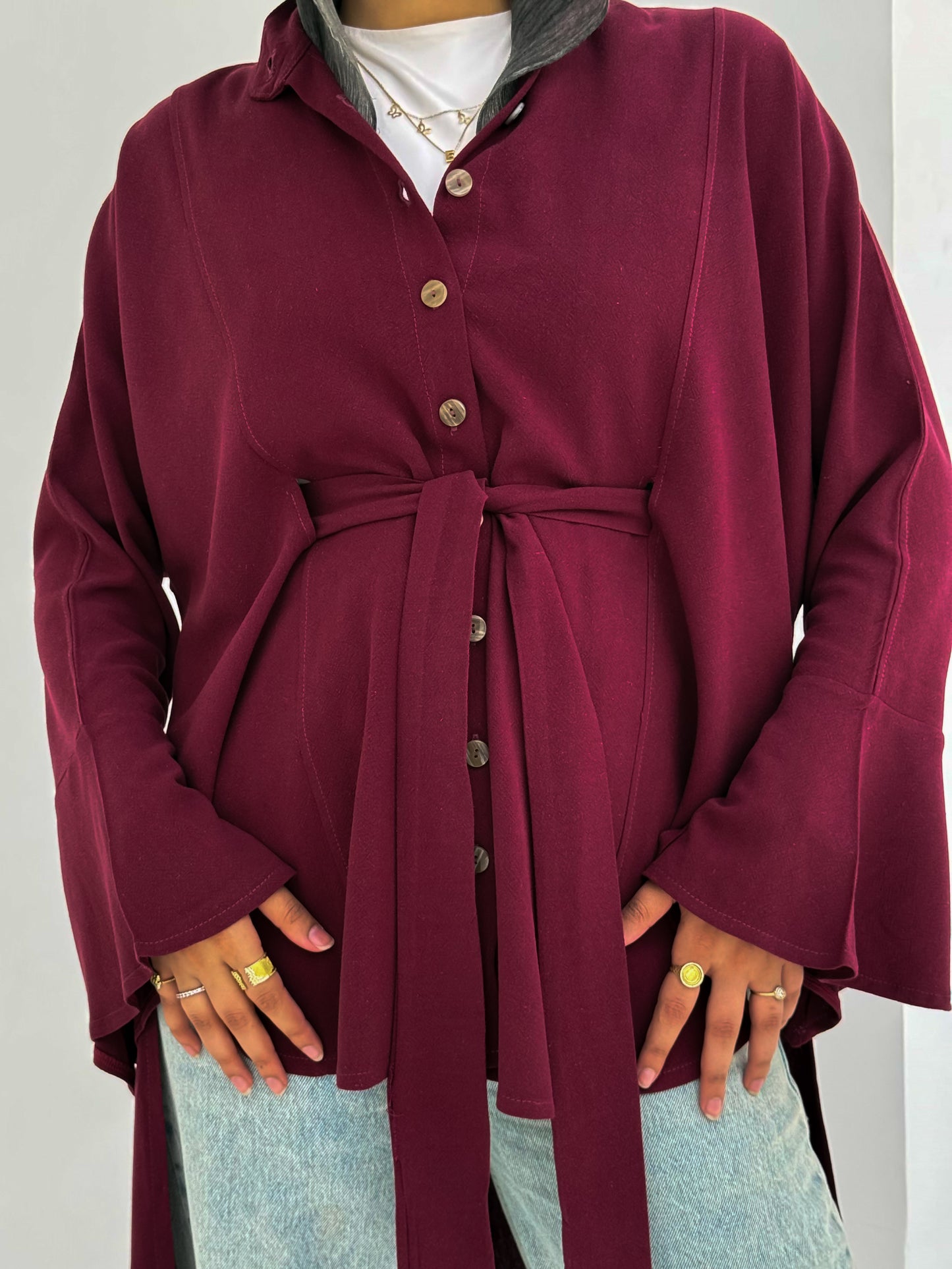 Liora Blouse Burgundy