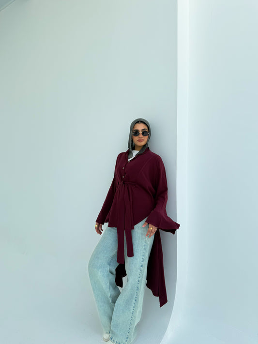 Liora Blouse Burgundy