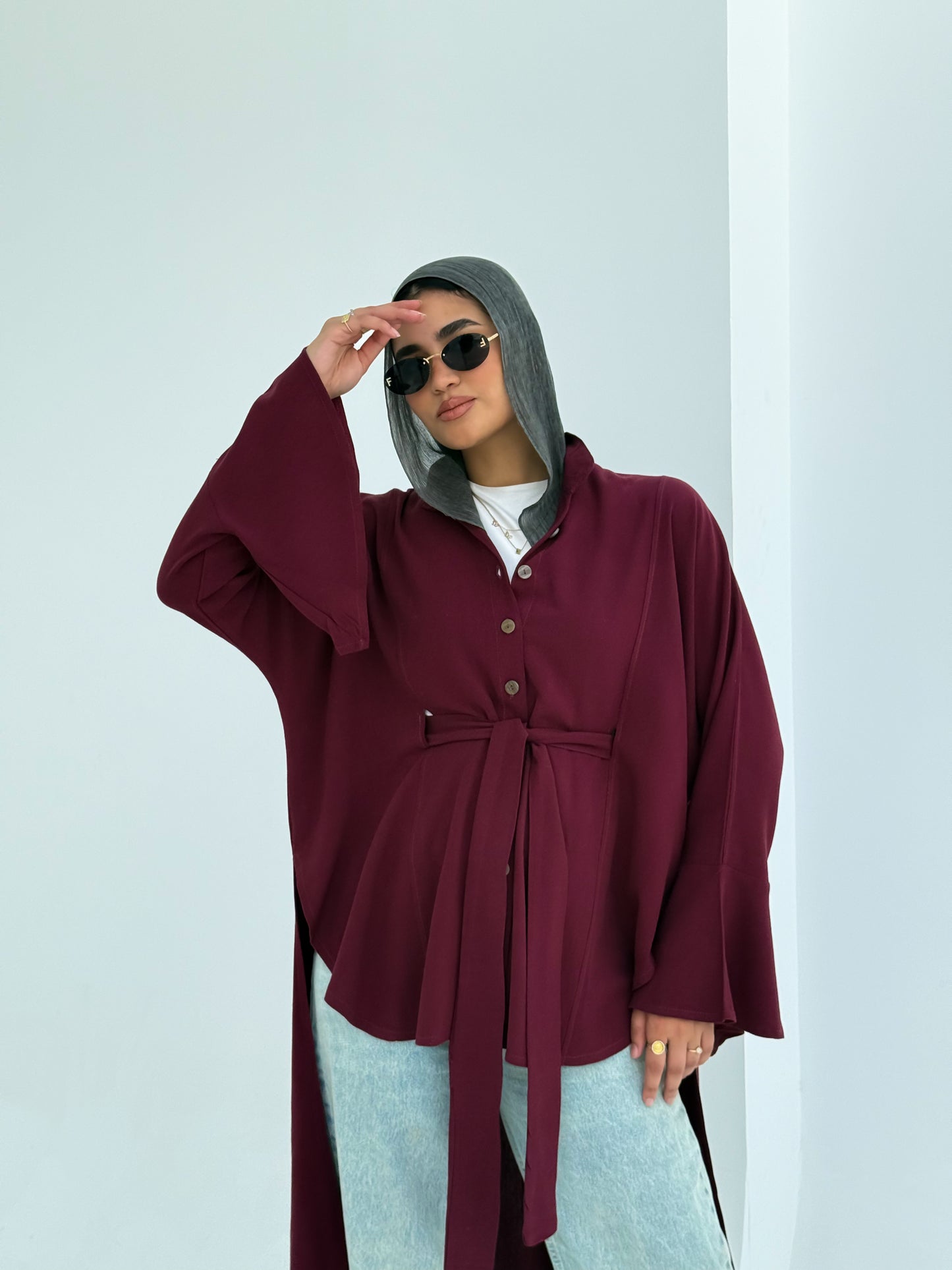 Liora Blouse Burgundy